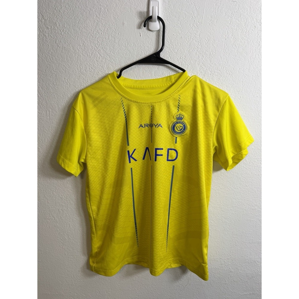 Al-Nassr Football Cristiano Ronaldo 7 KAFD Saudi Arabia Jersey Womens 28 Yellow